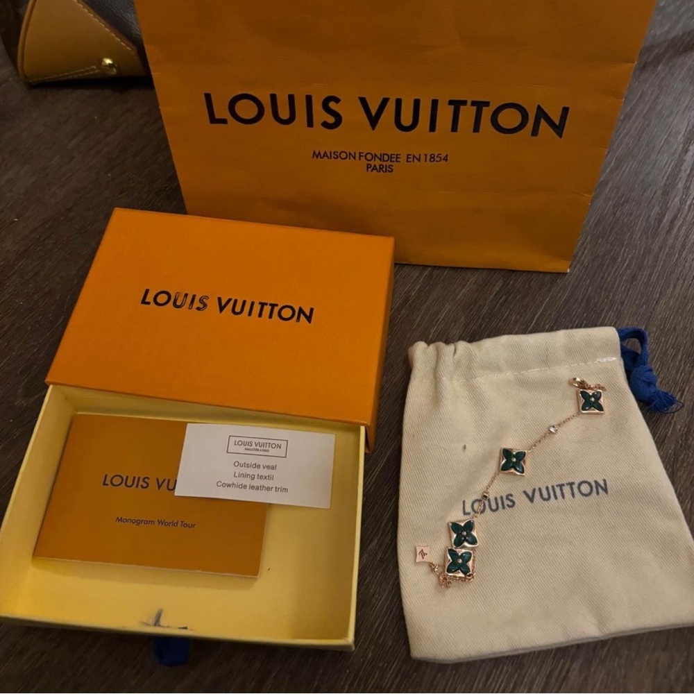 Louis Vuitton charm bracelet gold